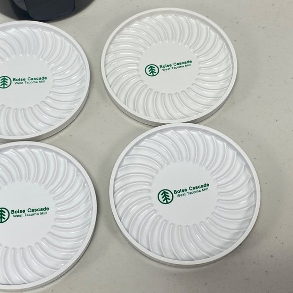 Vintage Boise Cascade Complete Drink Coaster Set With Holder - Picture 6 of 14